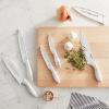 imageCuisinart C5510PWM Ceramic Coated Knife Set with Blade Guard Sheaths 10 Piece Set in Faux MarbleWhite Marble