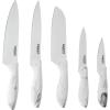imageCuisinart C5510PWM Ceramic Coated Knife Set with Blade Guard Sheaths 10 Piece Set in Faux MarbleWhite Marble