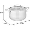 imageCuisinart Contour Stainless 6Quart Saucepot with Glass CoverSilver