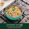 imageCuisinart Culinary Collection 12Piece Pots and Pans Set PURELYCERAMIC Nonstick BlackTeal