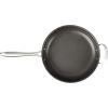 imageCuisinart DSA2220 Anodized Nonstick 8Inch BlackStainless Steel DishwasherSafeHard Open SkilletOpen Skillet wHelper
