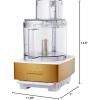 imageCuisinart Food Processor 14Cup Vegetable Chopper for Mincing Dicing Shredding Puree ampamp Kneading Dough Stainless Steel DFP14BCNYWhiteGold