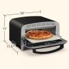 imageCuisinart Indoor Pizza Oven  Bake 12 Pizzas in Minutes  Portable Countertop Pizza Oven  Matte Black Stainless Steel  CPZ120MBBlack Stainless Steel