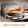 imageCuisinart Indoor Pizza Oven  Bake 12 Pizzas in Minutes  Portable Countertop Pizza Oven  Matte Black Stainless Steel  CPZ120MBStainless Steel