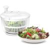 imageCuisinart Large Salad Spinner 5Qt  Vegetable ampamp Fruit Salad Washing Bowl with Strainer Quick Prep Spinner for Salad Greens Lettuce Fruits ampamp Vegetables CTG00SASGloss White