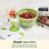 imageCuisinart Large Salad Spinner 5Qt  Vegetable ampamp Fruit Salad Washing Bowl with Strainer Quick Prep Spinner for Salad Greens Lettuce Fruits ampamp Vegetables CTG00SASWhite