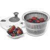 imageCuisinart Large Salad Spinner 5Qt  Vegetable ampamp Fruit Salad Washing Bowl with Strainer Quick Prep Spinner for Salad Greens Lettuce Fruits ampamp Vegetables CTG00SASGray