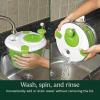 imageCuisinart Large Salad Spinner 5Qt  Vegetable ampamp Fruit Salad Washing Bowl with Strainer Quick Prep Spinner for Salad Greens Lettuce Fruits ampamp Vegetables CTG00SASWhite