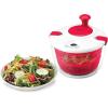imageCuisinart Large Salad Spinner 5Qt  Vegetable ampamp Fruit Salad Washing Bowl with Strainer Quick Prep Spinner for Salad Greens Lettuce Fruits ampamp Vegetables CTG00SASRed