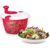 imageCuisinart Large Salad Spinner 5Qt  Vegetable ampamp Fruit Salad Washing Bowl with Strainer Quick Prep Spinner for Salad Greens Lettuce Fruits ampamp Vegetables CTG00SASRed