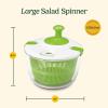 imageCuisinart Large Salad Spinner 5Qt  Vegetable ampamp Fruit Salad Washing Bowl with Strainer Quick Prep Spinner for Salad Greens Lettuce Fruits ampamp Vegetables CTG00SASWhite