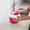 imageCuisinart Large Salad Spinner 5Qt  Vegetable ampamp Fruit Salad Washing Bowl with Strainer Quick Prep Spinner for Salad Greens Lettuce Fruits ampamp Vegetables CTG00SASRed