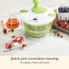 imageCuisinart Large Spin Stop Salad Spinner Wash Spin ampamp Dry Salad Greens Fruits ampamp Vegetables 5qt CTG00SAS13 Qt Pack of 4