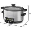 imageCuisinart MSC400 3In1 Cook Central 4Quart MultiCooker Slow Cooker BrownSaute Steamer Silver4 Quarts