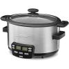 imageCuisinart MSC400 3In1 Cook Central 4Quart MultiCooker Slow Cooker BrownSaute Steamer Silver4 Quarts