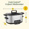 imageCuisinart MSC400 3In1 Cook Central 4Quart MultiCooker Slow Cooker BrownSaute Steamer Silver6 Quarts
