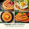 imageCuisinart WAF300P1 Belgian Waffle Maker with Pancake Plates Brushed StainlessRound