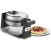 imageCuisinart WAFF10P1 Round Belgian Waffle Maker with Extra Deep 1Inch NonStick Coated Waffle Grid Stainless Steel
