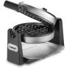 imageCuisinart WAFF10P1 Round Belgian Waffle Maker with Extra Deep 1Inch NonStick Coated Waffle Grid Stainless Steel