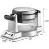 imageCuisinart WAFF20P1 Waffle Maker Double Belgian Round Makes 2Belgian Waffles at a Time with Extra Deep 1Inch Waffle Pockets Stainless Steel