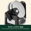 imageCuisinart WAFF30 Round Flip Belgian Waffle Maker BlackSilver 1 inch thick