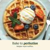 imageCuisinart WAFF30 Round Flip Belgian Waffle Maker BlackSilver 1 inch thick