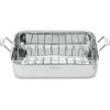 imageCuisinart 16Inch Roaster Chefs Classic Rectangular Roaster with Rack Stainless Steel 711716URP1Stainless Steel