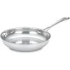 imageCuisinart 42230H Contour Stainless 12Inch Open Skillet with Helper Handle SilverSilver