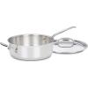 imageCuisinart 73324H Chefs Classic Stainless 312Quart Saute Pan with Helper Handle ampamp Cover