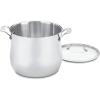imageCuisinart Contour Stainless 12Quart Stockpot with Glass Cover Silver