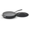 imageCuisinart Culinary Collection Nonstick Cookware 45 Qt Saut Pan  Helper Handle  Cover TealBlack