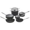 imageCuisinart DSA2220 Anodized Nonstick 8Inch BlackStainless Steel DishwasherSafeHard Open SkilletCookware Set