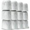 imageKampampJ 12Pack Cuisinart Coffee Filter Replacement Charcoal Water Filters for Coffee Makers  Fits all Cuisinart and Braun BrewSense Coffee Makers12