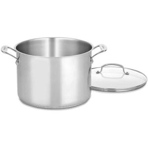 imageCuisinart 12Quart Stockpot wLid Chefs Classic Collection Silver 76626AP110Quart