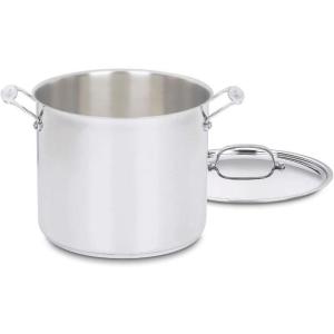 imageCuisinart 12Quart Stockpot wLid Chefs Classic Collection Silver 76626AP112Quart