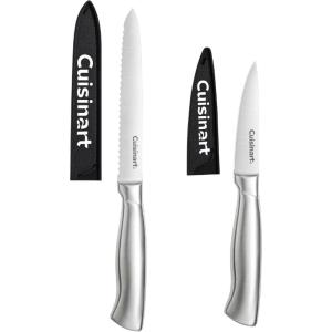 imageCuisinart 2Piece Utility Pairing Stainless Steel Knife Set includes 55quot Serrated Utility and 35quot Pairing Knife