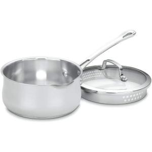 imageCuisinart 41918P 2Quart Pour Saucepan with Cover Contour Cookware Stainless SteelStainless Steel