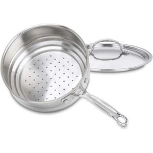 imageCuisinart 711620 Chefs Classic 20Centimeter Universal Steamer with Cover4 Quarts