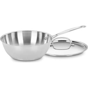 imageCuisinart 73524 Chefs Classic Stainless 3Quart Chefs Pan with Cover