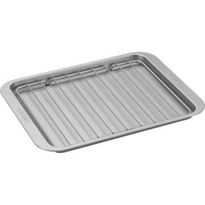 imageCuisinart AMBTOBPRK Toaster Oven Broiling Pan w Rack silver 112quotl x 86quotw x 006quoth