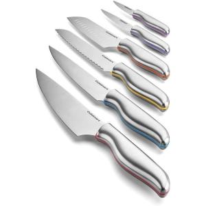 imageCuisinart C77CR10P 10pc Stainless Steel ColorCore Color Rivet Set with Blade GuardsStainless Steel Color