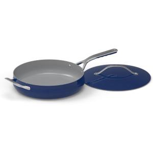imageCuisinart Culinary Collection Nonstick Cookware 45 Qt Saut Pan  Helper Handle  Cover TealSapphire