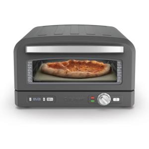 imageCuisinart Indoor Pizza Oven  Bake 12 Pizzas in Minutes  Portable Countertop Pizza Oven  Matte Black Stainless Steel  CPZ120MBMatte Black