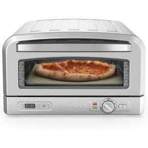 imageCuisinart Indoor Pizza Oven  Bake 12 Pizzas in Minutes  Portable Countertop Pizza Oven  Matte Black Stainless Steel  CPZ120MBStainless Steel
