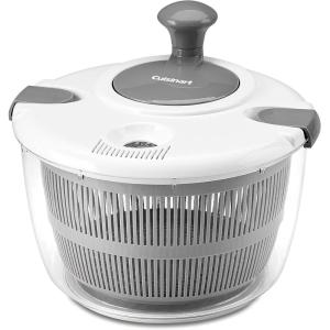 imageCuisinart Large Salad Spinner 5Qt  Vegetable ampamp Fruit Salad Washing Bowl with Strainer Quick Prep Spinner for Salad Greens Lettuce Fruits ampamp Vegetables CTG00SASGray