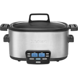 imageCuisinart MSC400 3In1 Cook Central 4Quart MultiCooker Slow Cooker BrownSaute Steamer Silver6 Quarts