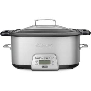 imageCuisinart MSC400 3In1 Cook Central 4Quart MultiCooker Slow Cooker BrownSaute Steamer Silver7 Quarts