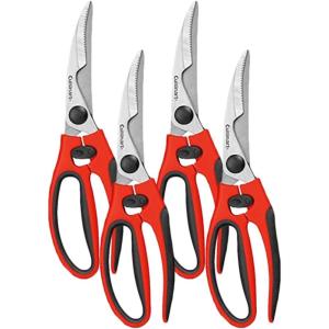 imageCuisinart Shears 8 Inch Kitchen Scissors Black1 Count Pack of 4