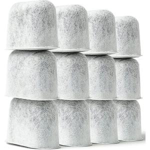 imageKampampJ 12Pack Cuisinart Coffee Filter Replacement Charcoal Water Filters for Coffee Makers  Fits all Cuisinart and Braun BrewSense Coffee Makers12