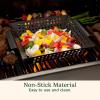 imageCuisinart 11quot x 11quot NonStick Grill Wok Perforated BBQ Grill Basket for Grilling Veggies Meat ampamp StirFry Outdoor Grilling Basket for Charcoal and Gas Grills